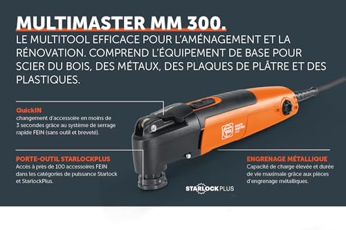 FEIN Multimaster MM 300 Plus Start machine oscillante avec 3 lames
