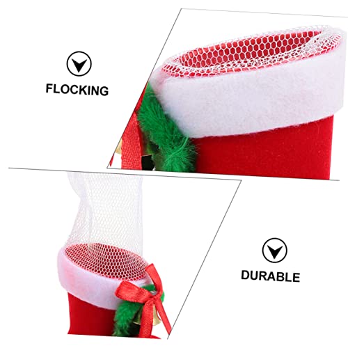 4pcs Christmas Boots Candy Holders Adorable Mini Decor for Boy Girl Holiday Party Bags Packaging for Festive Celebrations4