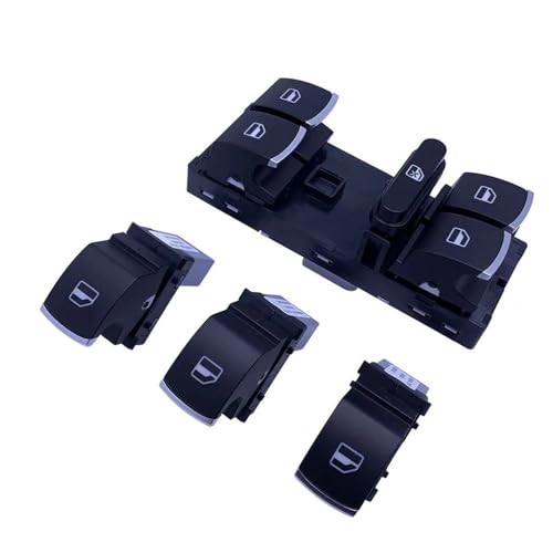Commande Leve Vitre de Qualité Supérieure Interrupteur Chrome Jetta Golf Passat - 2