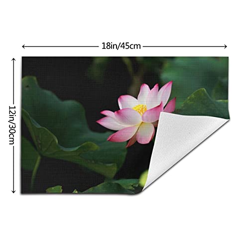 Set de table fleur de lotus x4 résistant à la chaleur pour salle à manger 30x45cm - 4