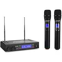 Audibax Missouri - Sistema de Micrófono Inalámbrico VHF Dual -