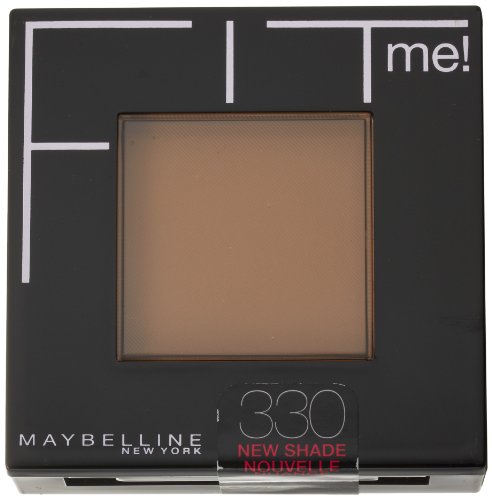 Image of Maybelline New York Fit Me Pressed Powder, For All Skin,Matte, Toffee 330, 0.03 Ounce, 9G,Black