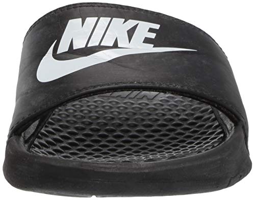 NIKE Men's Benassi Just Do It Sandal, black/black, 11 D US - Image 3