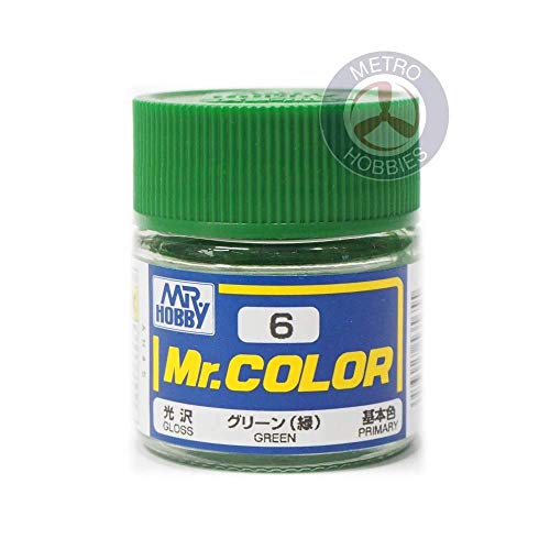 C6 Gloss Green 10ml Bottle, GSI Mr. Color