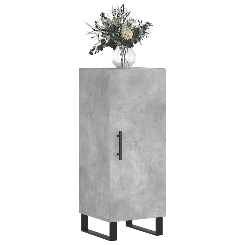 Credenza grigio cemento, 34,5 x 34 x 90 cm, in legno
