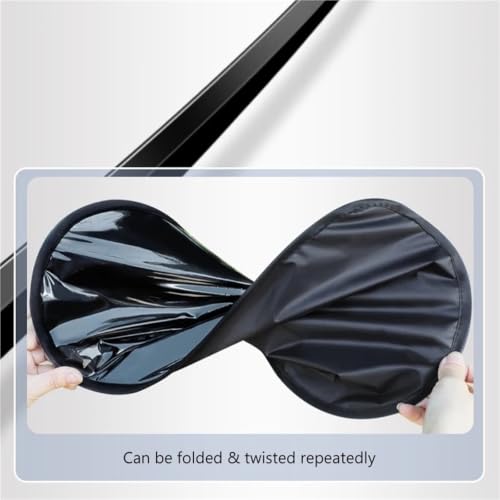 Bloqueo UV solar para parabrisas con cubierta plegable de coche delantera 3