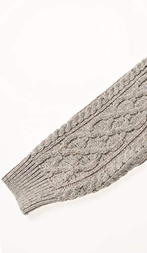 Image of Aran Crafts Men's Irish Soft Cable Knitted Zip Neck Jacket (100% Merino Wool)