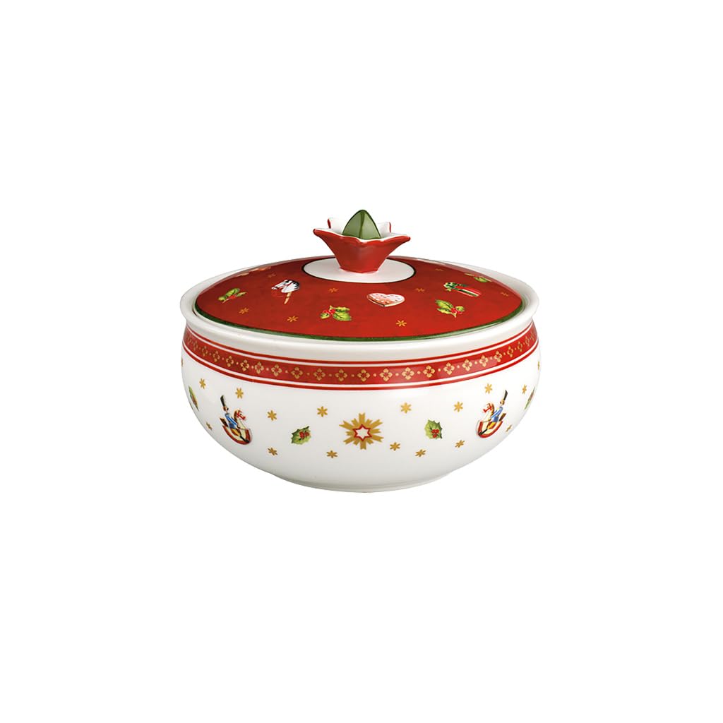 Villeroy & Boch Toy'S Delight Cukiernica Biały Czerwony 10 x 13 cm