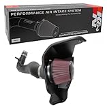 K&N Cold Air Intake System: High-Flow Air Filter, Increase Performance & Acceleration: Compatible with 2018-2023 FORD: Mustang, 63-2606