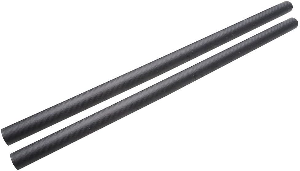 ARRIS 16mm x 14mm x 500mm Carbon Fiber Tube, High Strength 3K Roll Wrapped 100% Pure Round Carbon Tubes for RC Airplane, DIY Craft Till Matte (2PCS)
