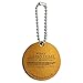 Willy Wonka and The Chocolate Factory Golden Ticket Wood Wooden Round Keychain Key Chain Ring