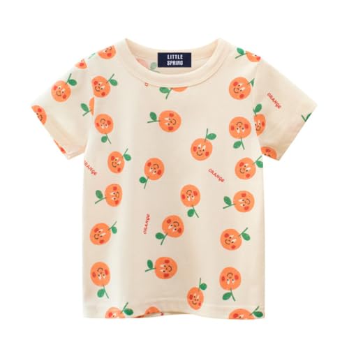 Image of LittleSpring Kids Short Sleeve Graphic T-Shirt 100% Cotton