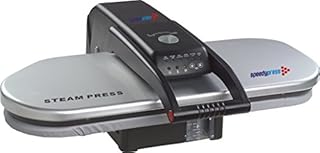 Speedypress PSP202S Silver Steam Ironing Press Mega Iron Press, 64cm x 27cm; 1,400watt (+ FREE Replacement Cover & Foam Underfelt - RRP £39.00)