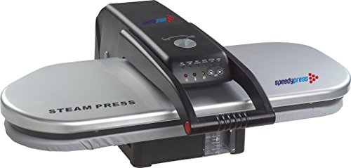 Speedypress PSP202S Srebrna prasa do prasowania parowego firmy Speedypress - Mega Iron Press, 64 cm x 27 cm; 1400 W (+ BEZPŁATNA pokrywa zamienna i piankowy filc - RRP 39,00 GBP)