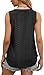 OFEEFAN Sleeveless Tops for Women Tank Tops Loose Fit Womens Summer Tops 2026 Beach Vacation Clothes Beach Fashion Clothing Black XL