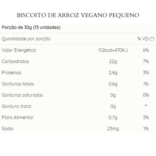 KIT 8 Biscoito de Arroz Mini Sem Glúten Vegano 80g - Natural Life (Tradicional 8 Unid.)