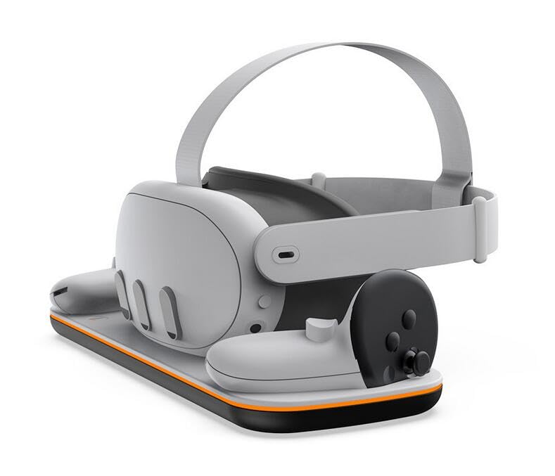  Quest 3 128GB VRヘッドセット 本体とコントローラー Amazon.co.jp: Meta Quest 3 対応 充電ドック,Quest 3 VRヘッド