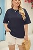 Fisoew Womens Plus Size T-Shirts Summer Oversized ... #2