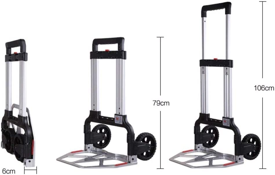 Carretilla plegable de aluminio con ruedas silenciosas miniatura 7