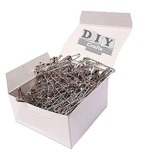DIY Crafts CT-DIY-HI-42122 Extra Large 2" Safety Pins - Heavy Duty, Industrial Strength, Nickel Plated, Rust-Resistant Nickel Plated Steel