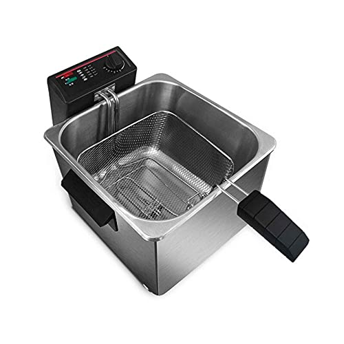 8L Profi Fritteuse 3000w Kommerzielle Edelstahlfritteuse Automatische Konstante Temperatur 130~190°c Geeignet Für Snacks…