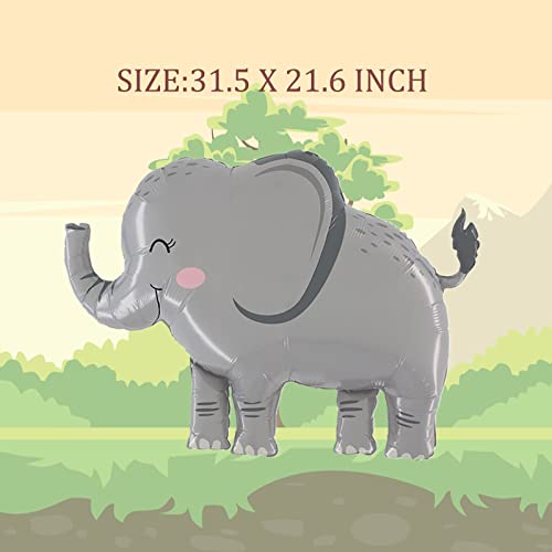 Jungle Animal Balloons Jungle Safari Birthday Party Decorations Giant Safari Animal Foil Balloons For Kids Boys Safari Jungle Baby Shower Birthday Wild One Zoo Party Decorations 5 Pack #TOP4