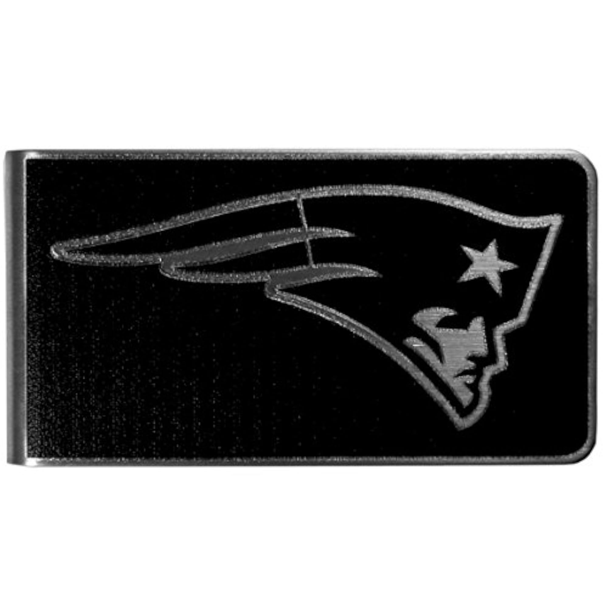 NFL England Patriots Black & Steel Money Clip