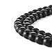 MOKYYus Onyx Beads, 8mm Natural Onyx Stone Beads, Matte Black Beads for Jewelry Making