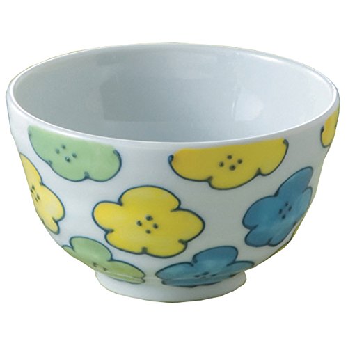 ワールドクリエイト 藍花 茶碗 有田焼 染付け 花彩 青 14923