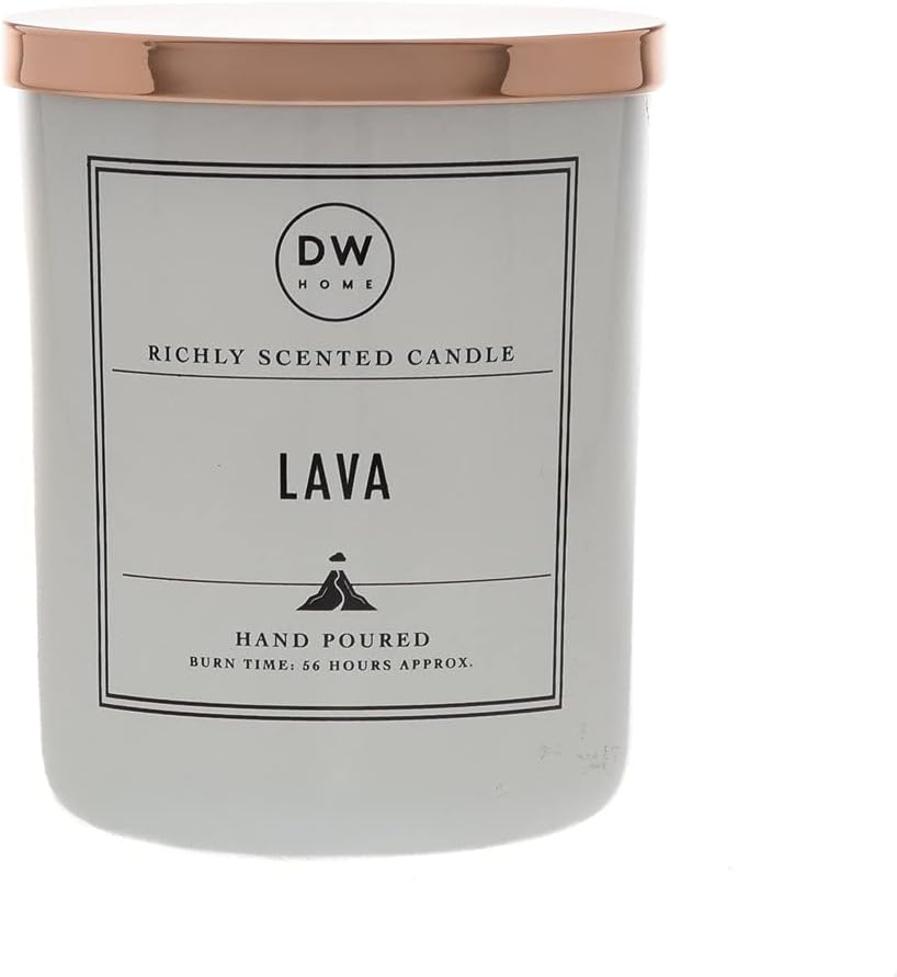 DW Home Hand Poured Richly Scented Lava Large Double Wick Candle, 15.1 oz