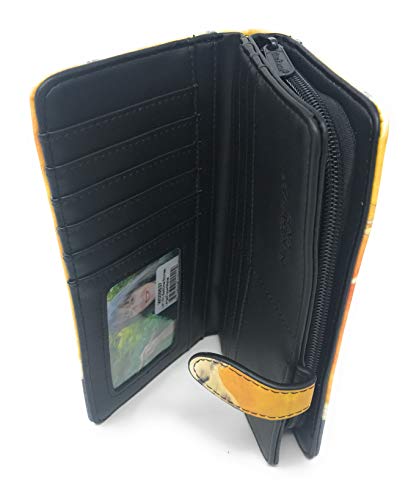 Shag Wear Llama Reading Bedtime Stories Large Wallet for Women and Teen Girls Vegan Faux Leather 7"4