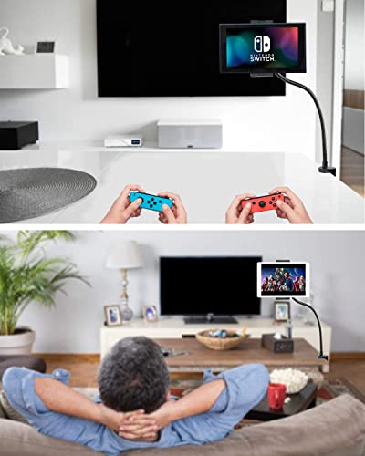 Woleyi Gooseneck Tablet Holder, Heavy Duty Desk/Bed Phone Ipad Stand, Flexible Arm Clip Mount For Ipad Pro 9.7, 11, 12.9/Air/Mini, Iphone, Samsung Galaxy Tabs, Nintendo Switch, More 4-13" Devices #TOP1