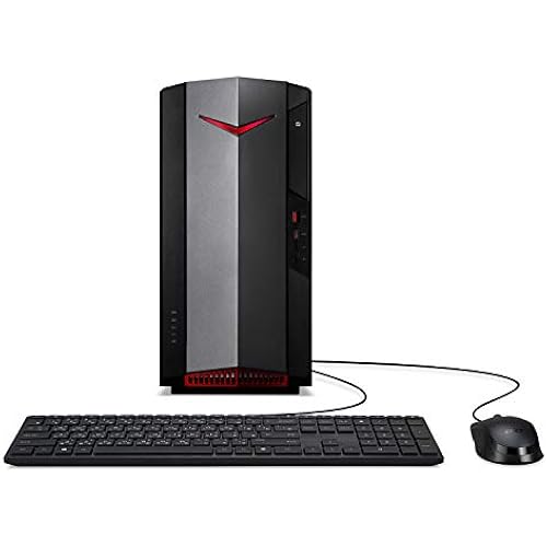Acer Nitro 50 N50-620-UA91 Gaming Desktop | 11th Gen Intel Core i5-11400F 6-Core Processor | NVIDIA GeForce GTX 1650 | 8GB DDR4 | 512GB NVMe M.2 SSD | Intel Wi-Fi 6 AX201 |