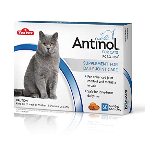 Antinol 60 Softgels - The Natural Super Potent Joint Supplement for Cats