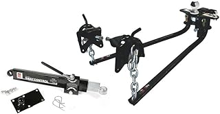 Camco EAZ-Lift Elite 1,200lb RV Weight Distribution Hitch | Adjustable Sway Control & Interchangeable Spring Bars | Pre-Installed Hitch Ball & Sway Control Ball | 1,400lb Max Tongue Weight (48069)