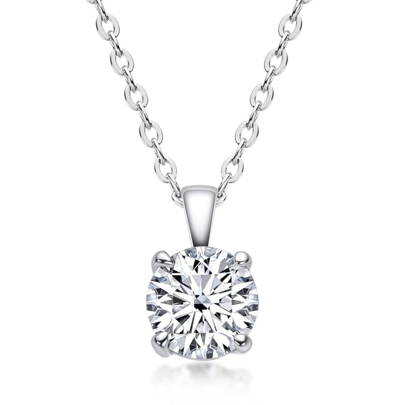 Pendentif Moissanite D pour Femme : le cadeau de mariage idéal en argent massif