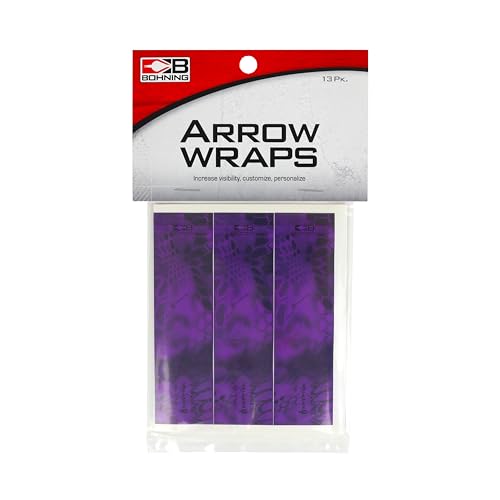 Kryptek Bohning Arrow Wraps violet pour fleches de tir a l'arc