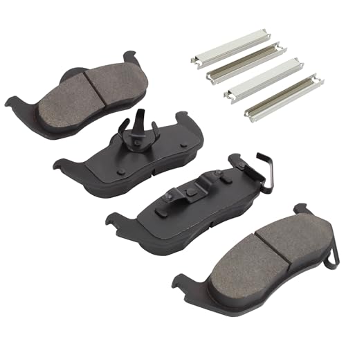 Image of QUALITY-BUILT Rear Ceramic Brake Pads, Premium 1001-1087C, Compatible with 2005-2010 Jeep (Commander,Grand Cherokee)