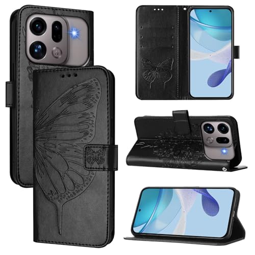 �X�}�z�P�[�X �Ή��@�� for Oppo Find X9s Pro �X�}�z�P�[�X�y�J�[�h�z���_�[�E�E�H���b�g�E�}�O�l�b�g�o�b�N���E�t���b�v�E�X�^���h�@�\�t���zBlack