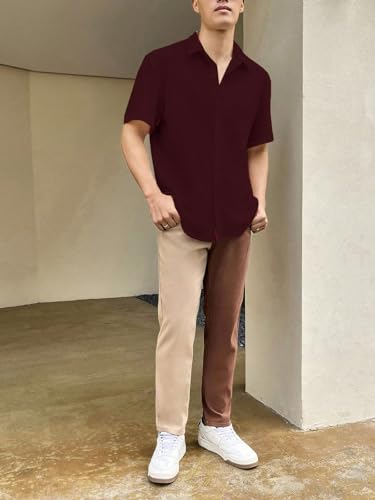 Image of Leriya Fashion Full Shirt for Man | Unique Shirts for Men Stylish |Casual White Shirt's for Mans |Polycotton Button Down Shirt for Mens (Available in Plus Size)