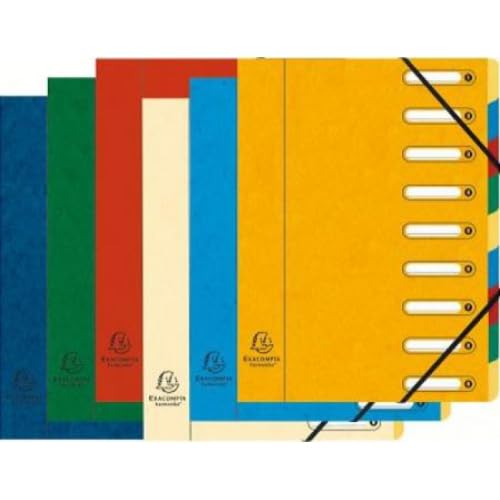 HARMONIKA - Set di 6 raccoglitori espandibili a 9 scomparti, colori assortiti (6)