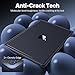 Soonjet CrackGuard for MacBook Pro 14 inch Case M5 M4 M3 M2 M1 Pro/Max 2025 2024-2021 [Anti-Crack Upgrade] [100% Match Official Color] Cover Protective Hard Shell Case Laptop - Space Black Clear