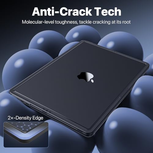 Image of Soonjet Anti-Crack for MacBook Pro 14 inch Case | 2026-2021 M5 M4 M3 M2 M1 Pro /Max | 100% Match Official Color | Protective Hard Shell Laptop Cover|Armor Black