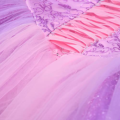 Disfraz Completo Princesa para Niñas Talla 8 Morado miniatura 6