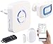 Produktbild VisorTech WLAN Alarm: 4-teilige WLAN-Alarmanlage, Alexa-kompatibel, für bis 50 Sensoren, App (WLAN Fenstersensor)