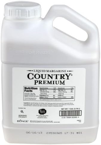 Country Premium Liquid Margarine 1 Gallon - 4 per case.