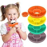 Popsicle Holders for Kids 4 Pack, Drip Free Silicone Popsicle Holder, Mess Free Reusable Ice Pop Holder Catches Drips Before They Drop, Frozen Popsicle and Ice Cream Holder for Toddlers, Baby, Kids