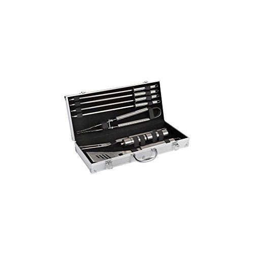 Cook'in Garden Barbecue Tool Set, Aluminum, Silver, 46 x 18