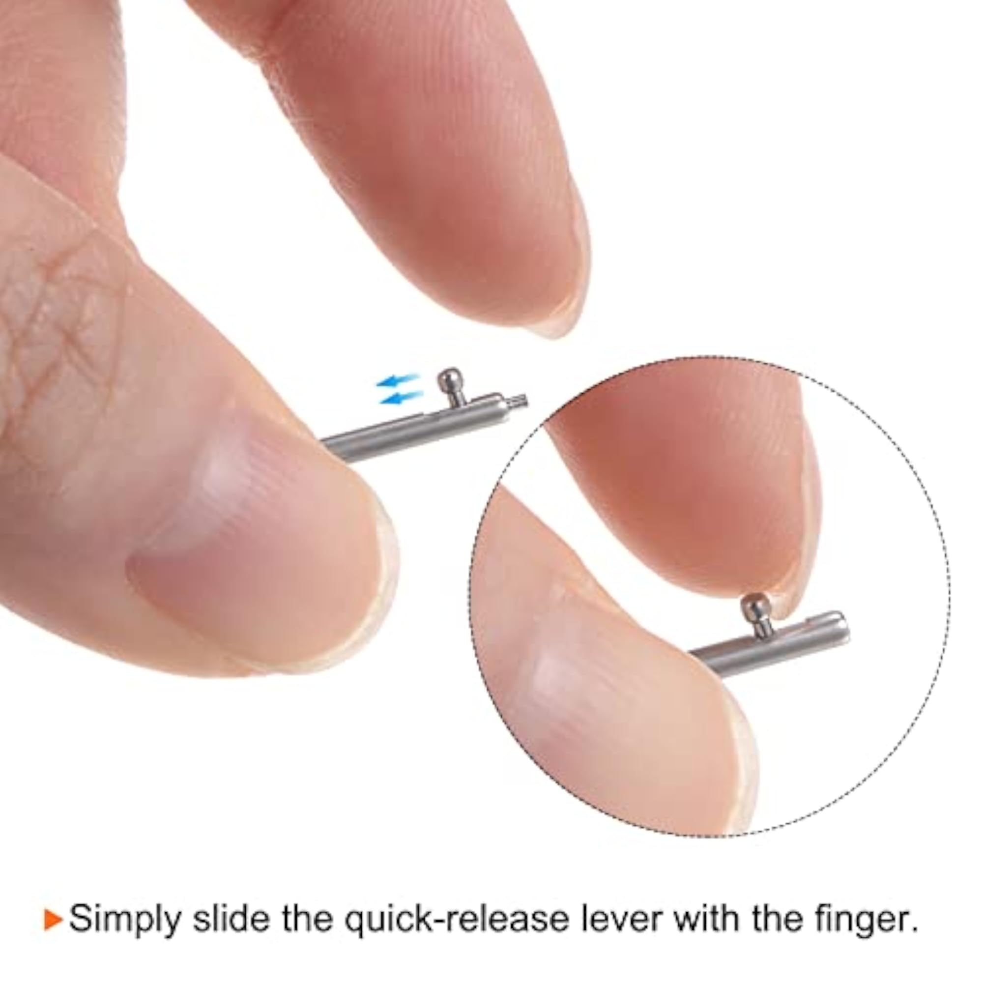 24pcs 14mm Quick Release Spring Bar Stainless Steel Watch Pins