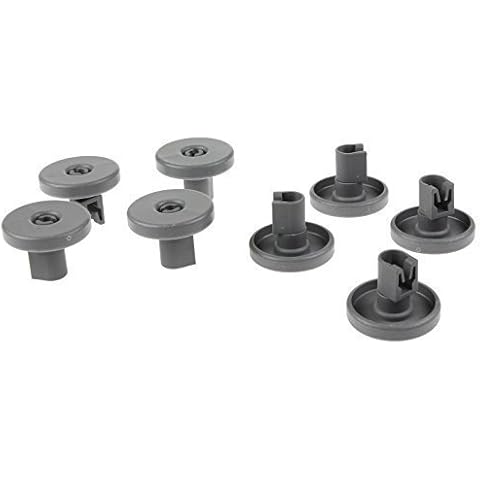 Qualtex 8 Grey Dishwasher Lower Basket Wheels Cover